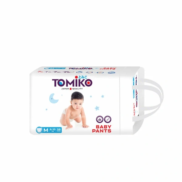 ТРУСИКИ ДЕТСКИЕ M (6-10 КГ) 58 ШТ. TOMIKO PREMIUM SOFT